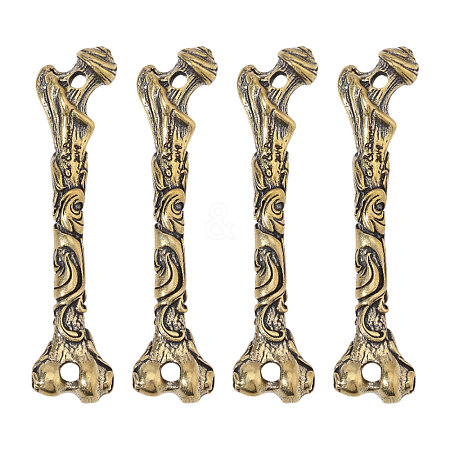 4Pcs Vintage Brass Connector Charms KK-CA0003-80B-1