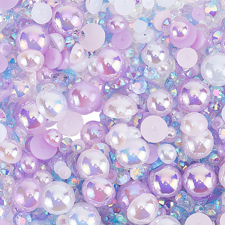 Resin Cabochons RESI-WH0029-14C-1
