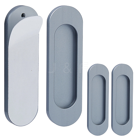 4Pcs Aluminum Alloy Self Adhesive Handles for Sliding Door AJEW-FH0007-31P-1