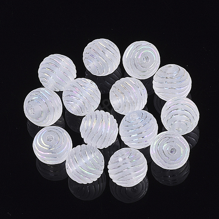 Transparent Acrylic Corrugated Beads LS-X-TACR-S134-012-1