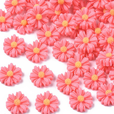 Flatback Hair & Costume Accessories Ornaments Scrapbook Embellishments Resin Flower Daisy Cabochons LS-CRES-Q102-07-1