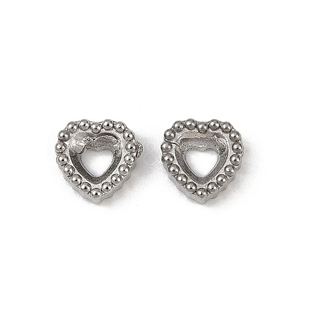 304 Stainless Steel Rhinestone Cabochon Settings STAS-G356-04P-03-1