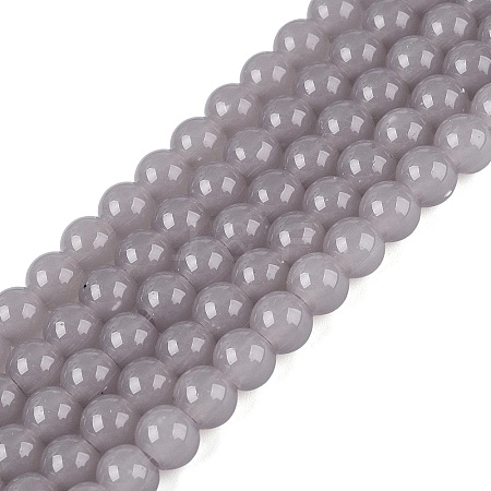 Imitation Jade Glass Beads Strands GLAA-T032-J6mm-10-1