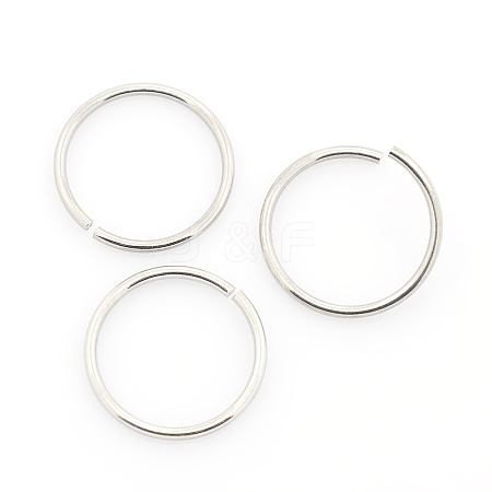 Tarnish Resistant 304 Stainless Steel Open Jump Rings STAS-J013-16xx1.2mm-01-1