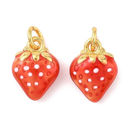 Brass Enamel Pendants KK-K364-28G-1