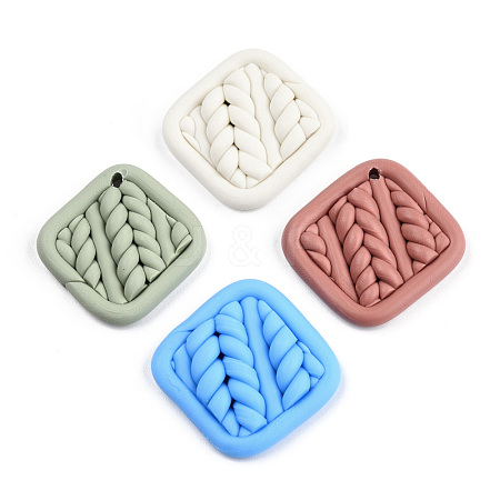 Handmade Polymer Clay Pendants CLAY-N010-095-1