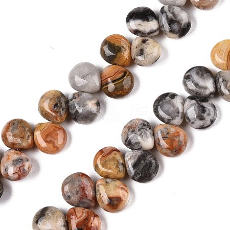 Natural Crazy Agate Beads Strands G-T138-128-1