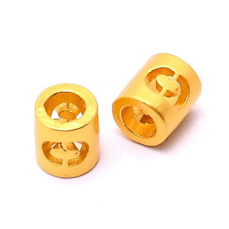 Alloy Letter Beads PALLOY-WH0081-55O-1