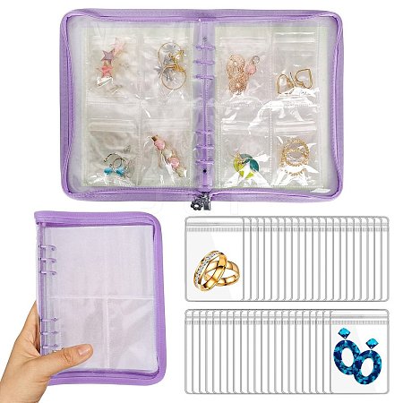 Transparent PVC Jewelry Organizer Storage Zipper Bag PW-WG2C04D-03-1