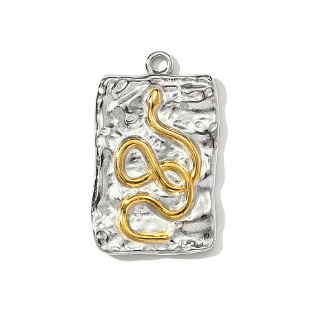 304 Stainless Steel Pendants STAS-OY002-71G-1