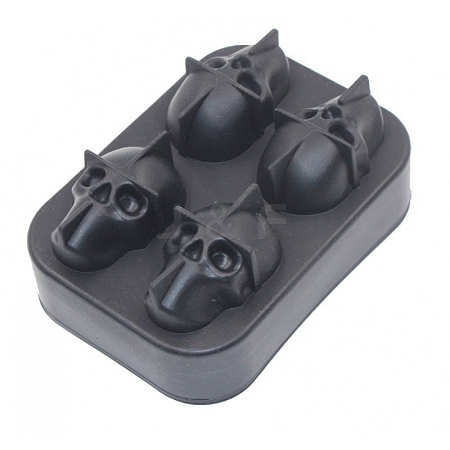 Skull Head Ice Cube Mold Silicone PW-WG9B73D-01-1