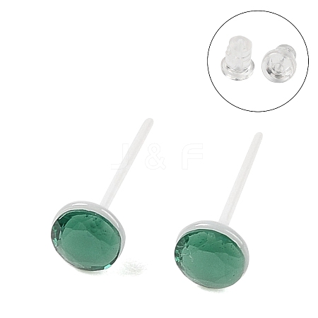 Hypoallergenic Bioceramics Zirconia Ceramic Stud Earrings EJEW-C111-05A-1