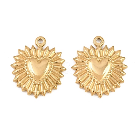 304 Stainless Steel Pendants STAS-E524-02G-1
