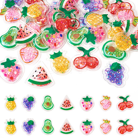 35Pcs 7 Styles PVC Plastic Cabochons KY-TA0001-43-1