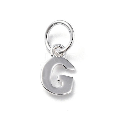 925 Sterling Silver Letter Charms LS-STER-C012-01S-G-1