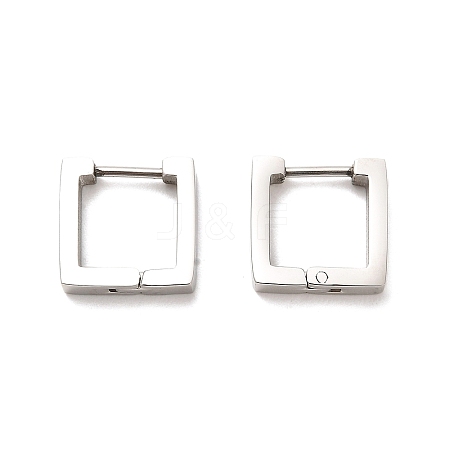 202 Stainless Steel Hoop Earrings EJEW-C076-06D-P-1