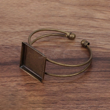 Brass Cuff Bangle Makings MAK-WH0001-05AB-1