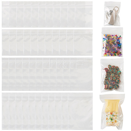 4 Sizes Transparent Plastic Resealable Packaging Bags OPP-TADJ0001-05A-1