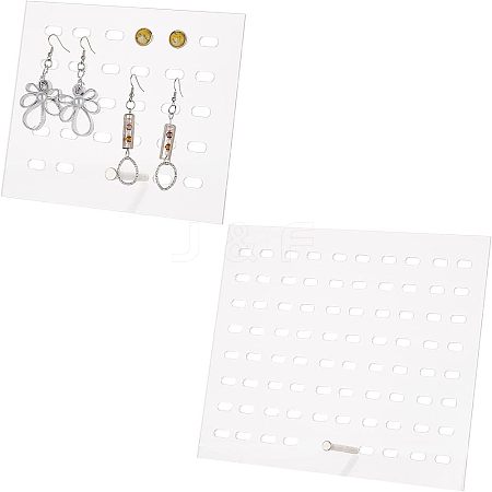 FINGERINSPIRE 2 Sets 2 Styles Detachable Transparent Acrylic Earring Display Stands EDIS-FG0001-53-1