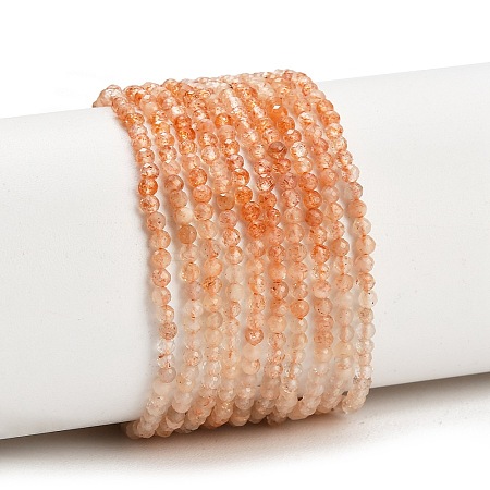 Gradient Color Natural Sunstone Beads Strands GG-CBA1668-A01-2mm-1