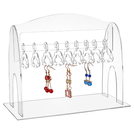   1 Set Acrylic Earring Hanging Display Stands EDIS-PH0001-45-1