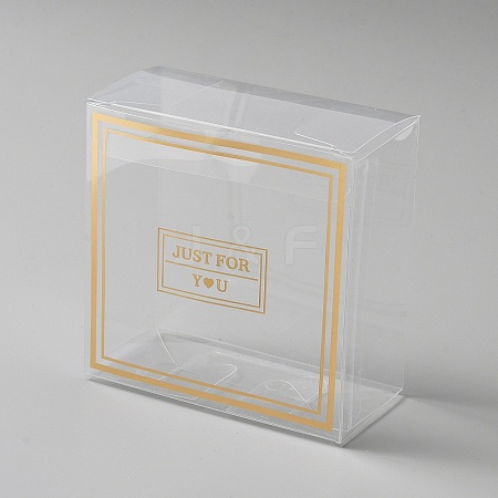 Transparent PVC Candy Gift Boxes CON-WH0084-38B-1