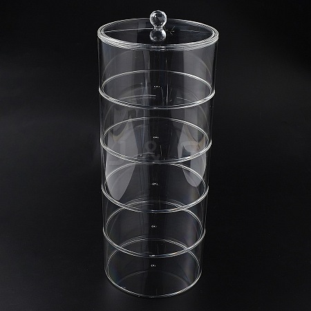 5 Tier Acrylic Together Stacking Jars CON-WH0107-27-1