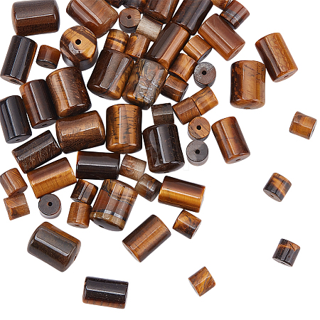 57Pcs 3 Styles Natural Tiger Eye Beads Sets G-WR0001-04-1
