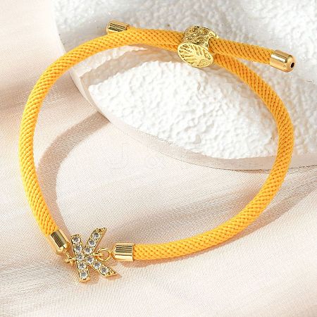 Adjustable Nylon Cord Bracelets X-BJEW-C096-01G-11-1