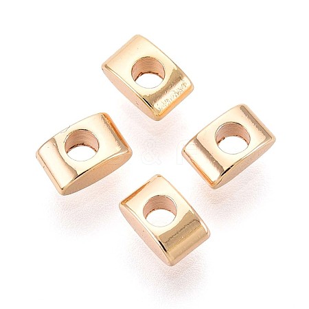 Brass Spacer Beads KK-T075-63G-1