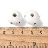 Mother's Day Theme Printed Wood European Beads WOOD-F016-04-3