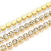 Brass Rhinestone Strass Chains CHC-T001-SS28-01G-1