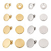 32Pcs 8 Styles 201 Stainless Steel Stud Earring Findings STAS-TA0001-93-2