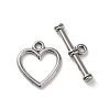 Non-Tarnish 304 Stainless Steel Toggle Clasps X-STAS-A092-08B-P-1
