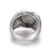 304 Stainless Steel Signet Rings for Men RJEW-K228-05AS-3