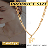1Pc 304 Stainless Steel Letter Pendant Necklaces NJEW-LP0001-33F-G-2