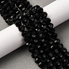 Natural Black Onyx Beads Strands G-P587-D15-03-1