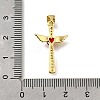 Brass Micro Pave Cubic Zirconia Pendants KK-Q066-40G-4