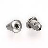 Tarnish Resistant 304 Stainless Steel Ear Nuts Findings STAS-R071-29-3