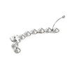 Rhinestone Cuff Earrings for Girl Women Gift EJEW-B042-06P-A-3