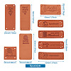 PU Leather Labels DIY-TA0003-25-15
