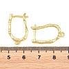 Brass Hoop Earring Findings KK-K340-39G-3