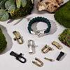 12 Bags 3 Colors Alloy Shackle Clasps FIND-UN0010-28-2