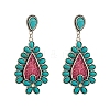 Synthetic Turquoise Stud Earrings PW-WG6A2DF-03-1