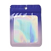 Rectangle Glitter Holographic PVC Zip Lock Bags ABAG-P011-01E-03-1