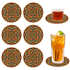 6Pcs Cotton Woven Coasters AJEW-WH20226-003-1