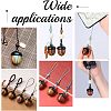 Spray Painted Wooden Acorn Box Jewelry Pendants LS-FIND-WH0143-46-6