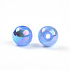Electroplate Pearlized Glass Pearl Beads EGLA-T021-14B-06-2