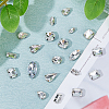 DICOSMETIC 120Pcs 12 Style Teardrop Horse Eye Square Sew on Rhinestone RGLA-DC0001-03-4