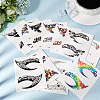 11Pcs 11 Styles Luminous Removable Temporary Water Proof Tattoos Paper Stickers Set DIY-GF0010-79-3